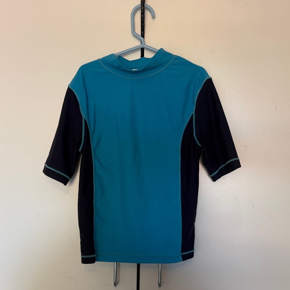 Mossimo Supply Co. Kids Swim Rashguard - Teal and Navy